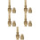 5Sets Gouden Tuinslang Nozzle Verstelbare Ventilator- En Straaluit 7