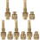 5Sets Gouden Tuinslang Nozzle Verstelbare Ventilator- En Straaluit 3