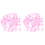 100St Multifunctionele Roze Resin Aquarium Met Gloed 2
