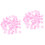 100St Multifunctionele Roze Resin Aquarium Met Gloed 3