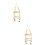 2St Beige Vogel Schommel Hangend Speelgoed 6