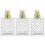 3St Draagbare Gouden Parfumfles Met Ruitpatroon 4