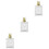 3St Draagbare Gouden Parfumfles Met Ruitpatroon 5