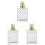 3St Draagbare Gouden Parfumfles Met Ruitpatroon 2