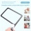 Full-Page 5X Magnifying Glass for Reading, Folding Lighted Magnifier with 48 LED Lights, Rectangular Handhold Magnifier 10