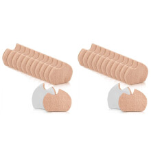 48 Pcs Foot Pads for Dancer Sesamoiditis Pads for of Right Feet Pain Forefoot Cushion Skin Color