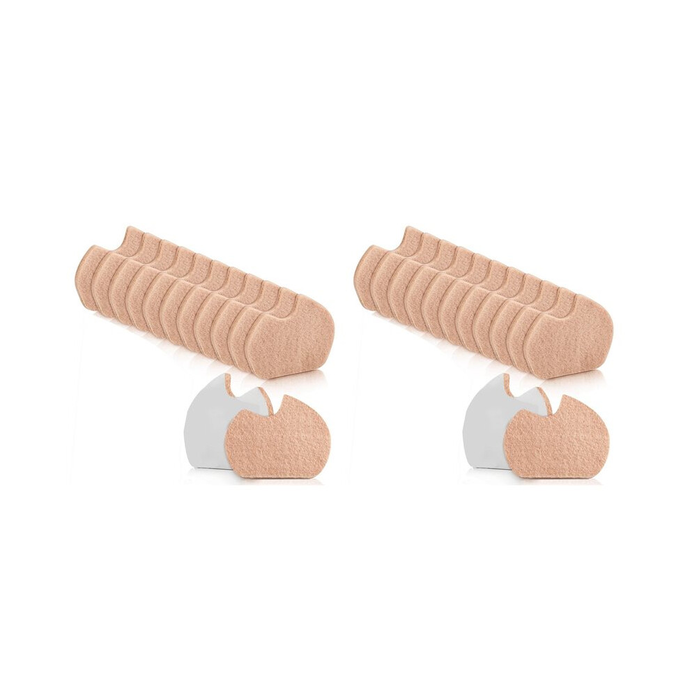 48 Pcs Foot Pads for Dancer Sesamoiditis Pads for  of Right Feet Pain  Forefoot Cushion Skin Color