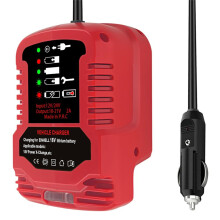 12V/24V 100-240V Portable Li-Ion Battery  Compact Car Charger for  18V for Power X-Change Series Battery