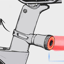 Luz Traseira de Bicicleta, Luzes Traseiras de Bicicleta com Sensor de Freio para Passeios Noturnos, Luzes Traseiras de LED para Bicicleta Tipo C