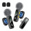 Professional Wireless Lavalier Microphone System with  Noise Reduction LED Power Display for Live Streaming Vlog B 4