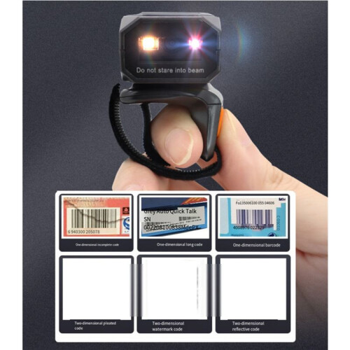 Ring  Barcode QR Code Scanner Wireless Scanner Warehouse Inventory Finger Scanner Portable Code Scanner 1