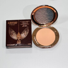 (Medium 8g Simple) Charlotte Tilbury Lip Balm Facial Setting Powder Delicate Texture Flawless Liquid Foundation Cosmetics Moisturize Setting Spray