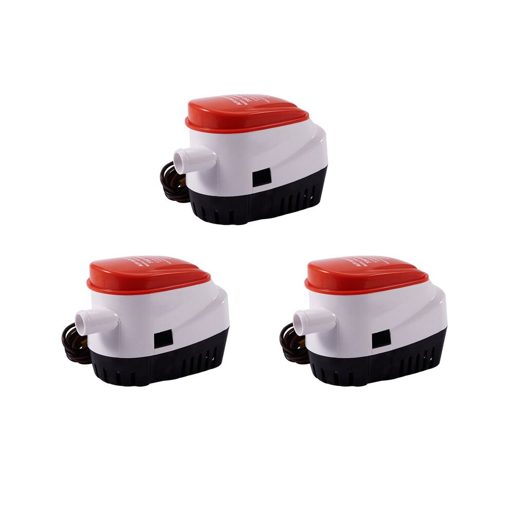3X Automatic 12V Bilge Pump 750Gph With Internal Float Auto Water Boat Submersible Auto Pump With Float 4711460362503