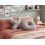 Beliani Set of 2 Decorative Cushions HESPERIS Boucle Light Grey Solid 2