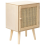 Beliani Bedside Table ALMO Light Paulownia 1
