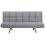 Beliani Sofa Bed 2 Seater INGARO Fabric Grey 1