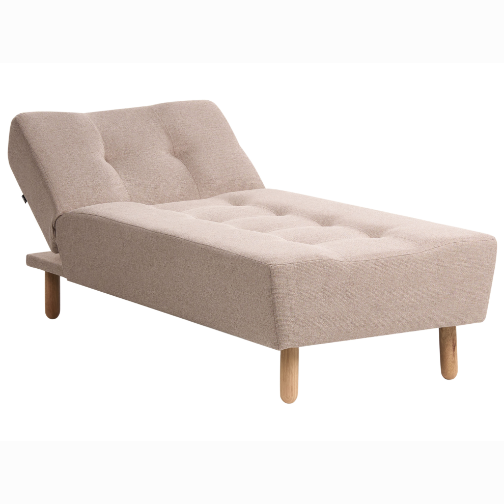 Chaise Longue ALSTEN Fabric Beige