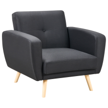 Recliner Chair FLORLI Fabric Black