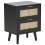 Beliani 2 Drawer Bedside Table OPOCO Black 1