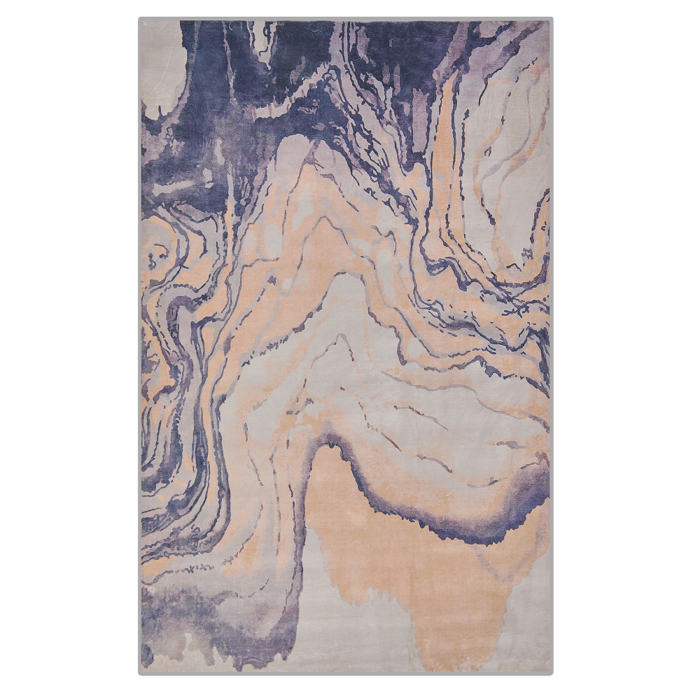 Beliani Rug Gebze Blue 140 X 200 Cm