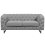 Beliani Sofa 2 Seater VISSLAND Fabric Light Grey 1