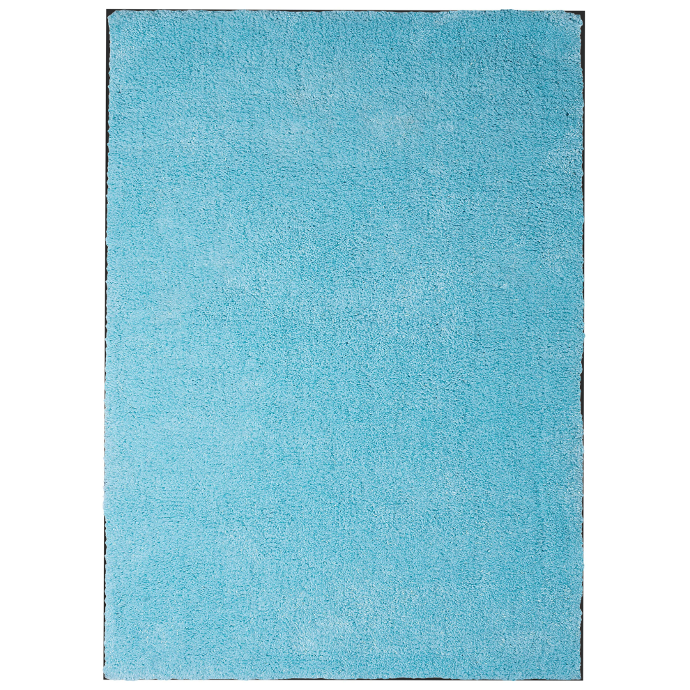 Beliani Shaggy Rug Demre Light Blue 140 X 200 Cm