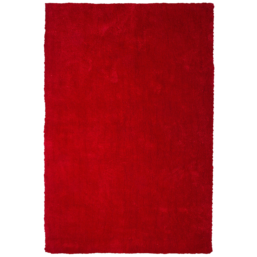 Beliani Shaggy Rug Demre Red 200 X 300 Cm