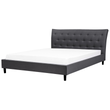Bed Fabric SAVERNE 180 x 200 cm (EU Super King) Dark Grey
