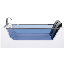 Corner Hot Tub with LED CURACAO 1800 x 1200 mm White