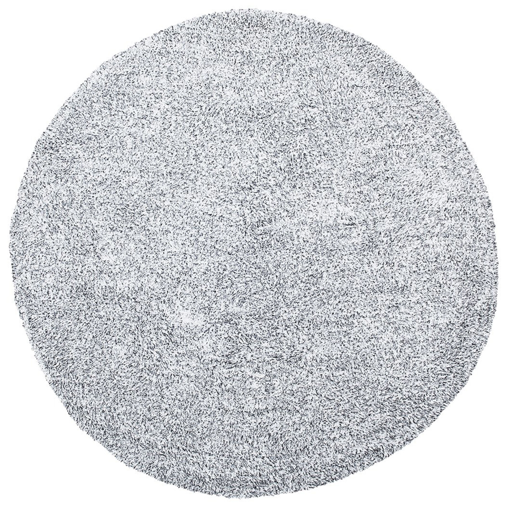 Beliani Shaggy Rug Demre Grey Ø 140 Cm