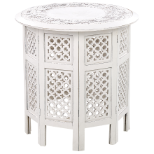 Side Table ELARA Mango Wood White