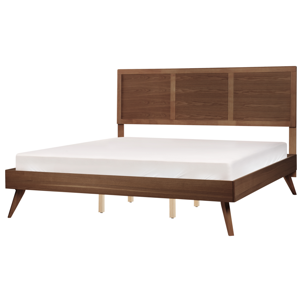Bed ISTRES 180 x 200 cm (EU Super King) Dark Ash Wood