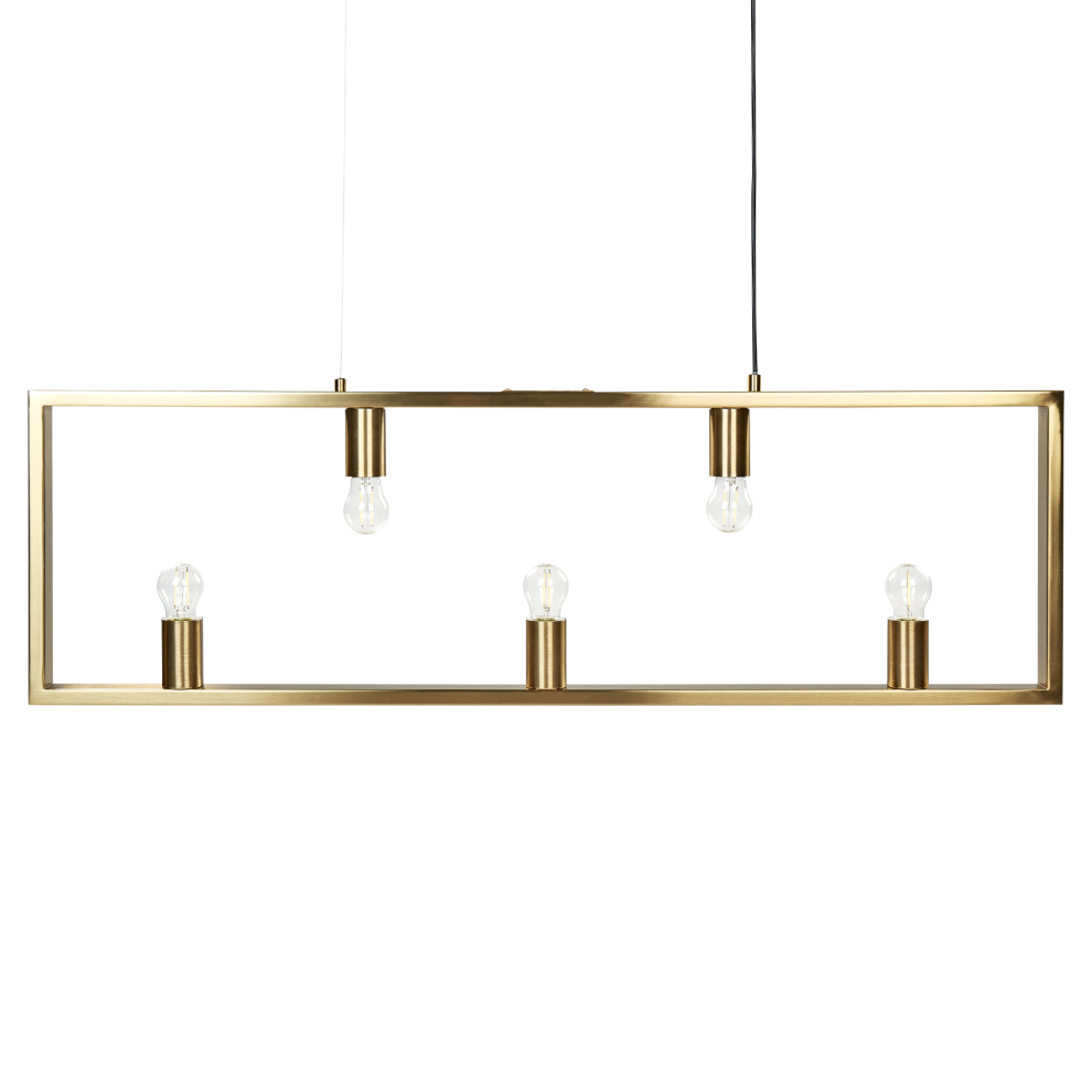 Beliani Pendant Lamp Bayas Metal Brass
