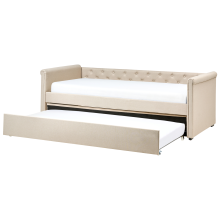 Trundle Bed Fabric LIBOURNE 90 x 200 cm (EU Single) Beige