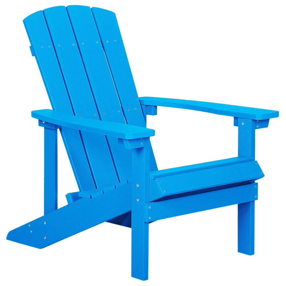 Beliani Garden Chair Adirondack Blue
