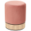 Beliani Pouffe YANKTON Velvet Pink 1