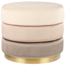 Pouffe LOUIN Velvet Beige
