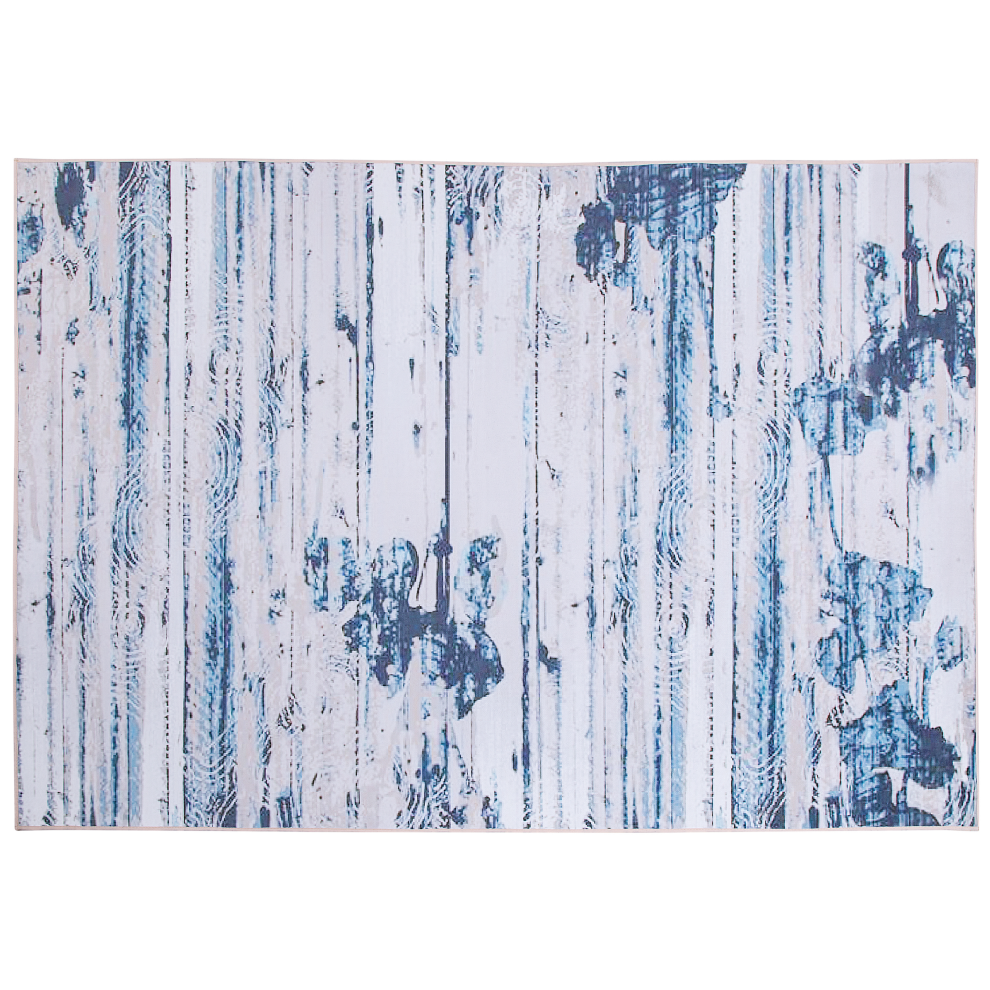 Beliani Rug Burdur Blue 160 X 230 Cm