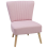 Beliani Armchair VAASA Fabric Pink 1