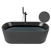 Freestanding Bathtub GOCTA 1690 x 800 mm Black