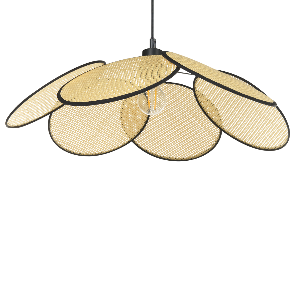 Beliani Pendant Lamp Meroo Paper Natural