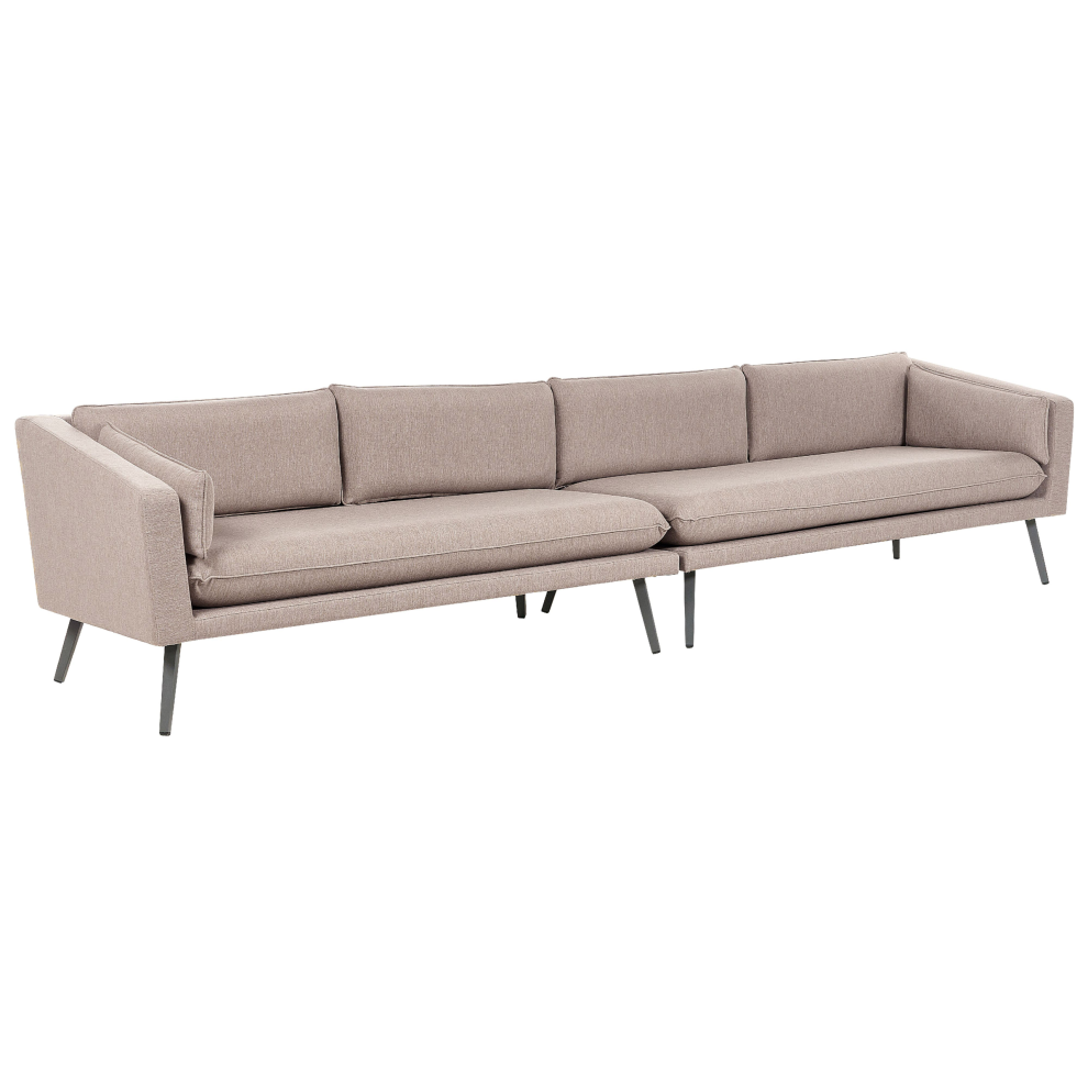 Beliani Garden Sofa 4 Seater Loretello Beige