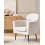 Beliani Armchair SOBY Fabric Off-White 2
