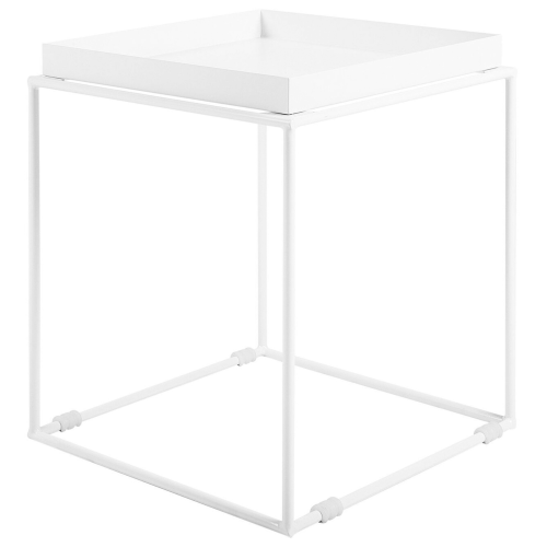 Beliani Side Table SAXON Metal White