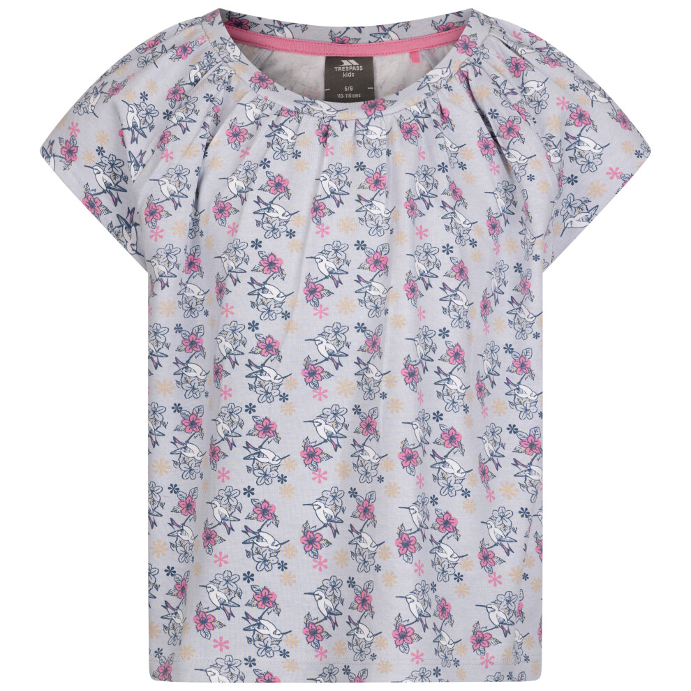 Trespass (2 Years To 3 Years, Grey Skies) Girls Printed Top - Josey