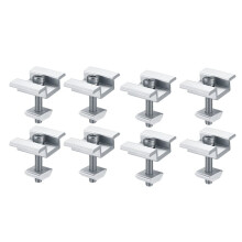 8Pack Solar Panel Mounting Brackets, Solar Panel End Clamps, Centre Clamps, for PV Solar Panel Solar Module 30mm
