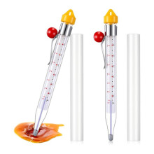 2Pcs Candy Thermometer with Pot Clip 8inch Deep Fry Oil Thermometer Instant Read Cooking Food Thermometers Sugar Syrup