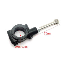 Universal Motorcycle Side Stand Extension Auxiliary Tool Bracket 20-23Mm Single Leg Stand Foot Support(Black)