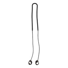 For  WF-1000Xm4 Headphone Neck Strap Cord, Sport Anti-Lost Silicone Headphone Cord Holder Cable (Black)