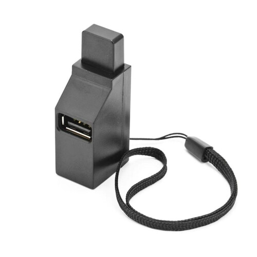 USB 2.0 HUB Adapter Extender  Splitter Box 3  for PC Laptop Mobile Phone High Speed U Disk Reader,Black
